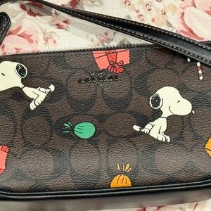 Coach Brown Snoopy Print Bag